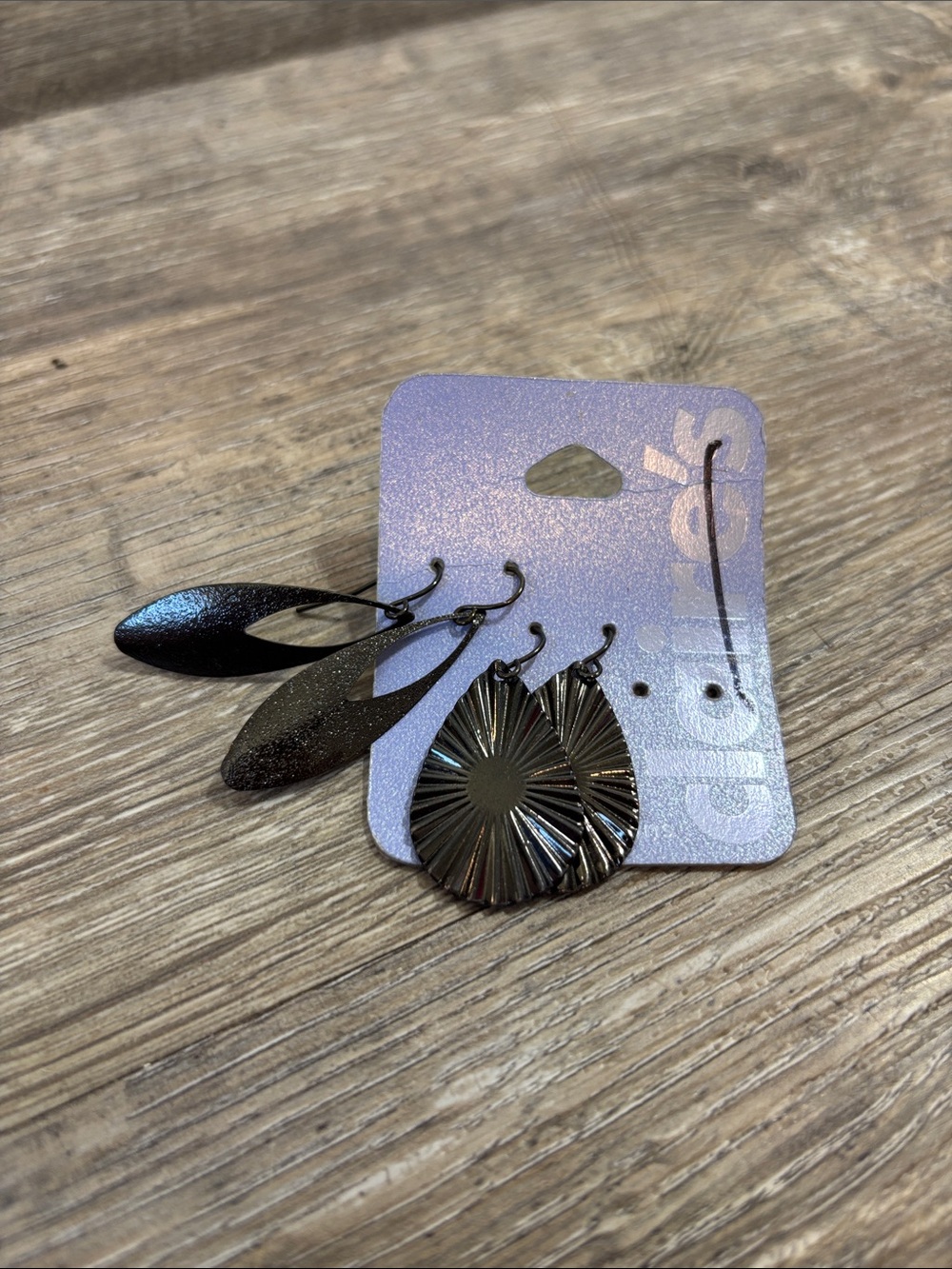 Claire's Black Dangle Earring Set